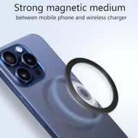 JJUNW 10 ks samolepiacich kovových magnetických krúžkov, kompatibilných s magnetickými držiakmi na telefón a magnetickými nabíjačkami, kovová platnička na držiak do auta 2