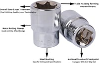 JJX 14 részes E-Torx csillagkulcs készlet tokban, 1/4", 3/8", 1/2" hajtásokkal, E4-E24 méretben, króm-vanádium acélból, autószereléshez és b 5