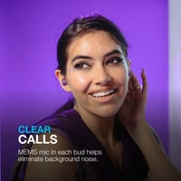 Bluetooth slúchadlá do uší JLab Go Pop ANC – Priehľadná neónovo zelená, bezdrôtové slúchadlá s aktívnym potlačením hluku 8
