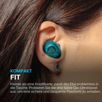 Bluetooth slúchadlá do uší JLab Go Pop ANC – Priehľadná neónovo zelená, bezdrôtové slúchadlá s aktívnym potlačením hluku 9