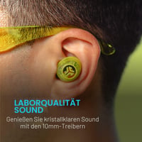 Bluetooth slúchadlá do uší JLab Go Pop ANC – Priehľadná neónovo zelená, bezdrôtové slúchadlá s aktívnym potlačením hluku 4