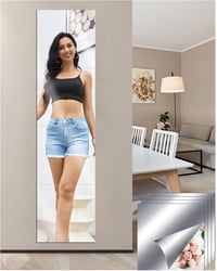 JMITHA Öntapadós Tükör Csempe 30x30cm, 4db Akril Fali Tükör Szett 2