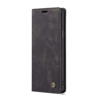JMstore Samsung Galaxy S8 Plus Kožna Flip Torbica s Utorima za Kartice - Crna Magnetska Futrola s Funkcijom Stalka 1