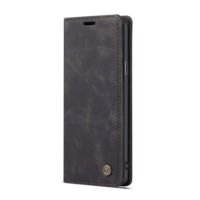JMstore Samsung Galaxy S8 Plus Kožna Flip Torbica s Utorima za Kartice - Crna Magnetska Futrola s Funkcijom Stalka