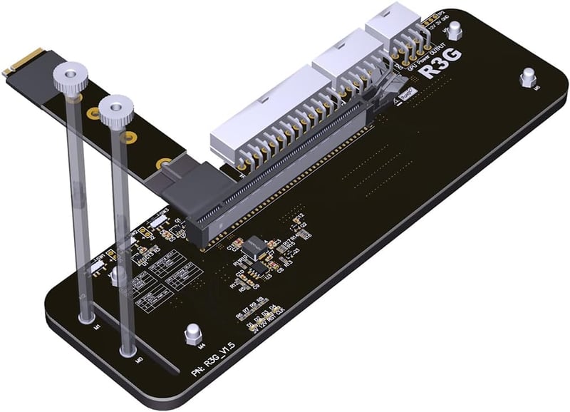 JMT M.2 NVMe külső grafikus kártya tartó PCIe 4.0 x4 50cm kábellel