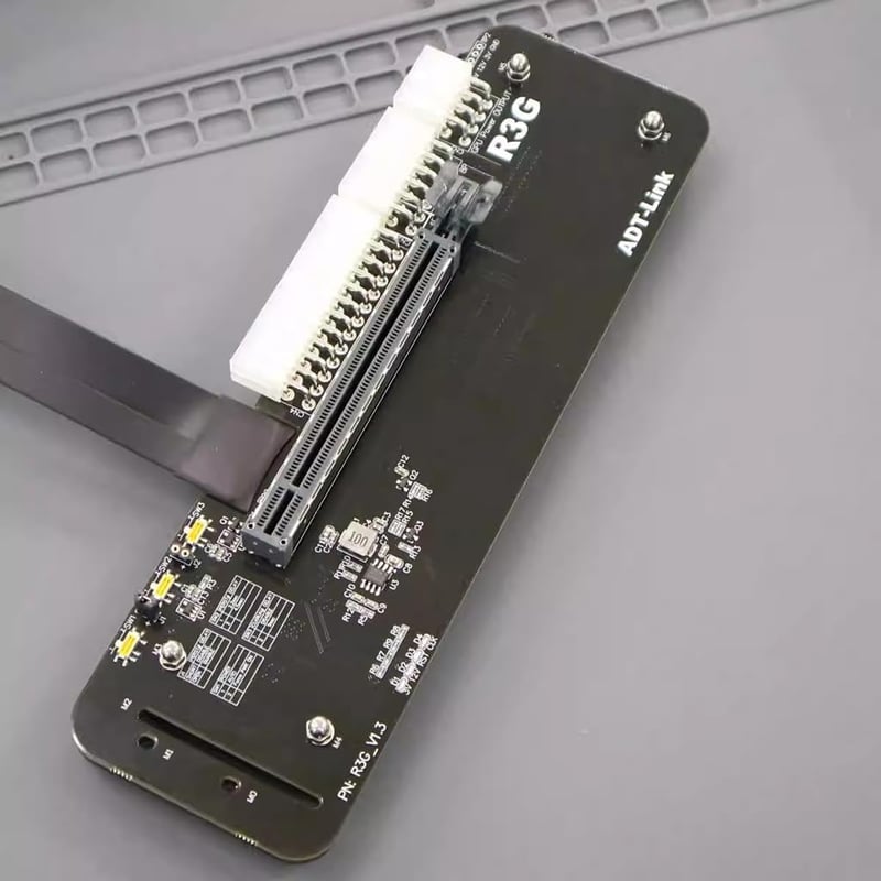 JMT M.2 NVMe külső grafikus kártya tartó PCIe 4.0 x4 50cm kábellel