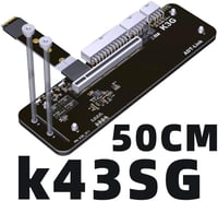 JMT M.2 NVMe külső grafikus kártya tartó PCIe 4.0 x4 50cm kábellel 3