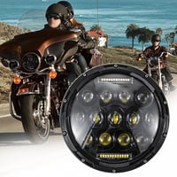 JMTBNO 7 Inch 75W LED Motoros Fényszóró Hi/Lo Dippantással Harley Jeep Kompatibilis 1