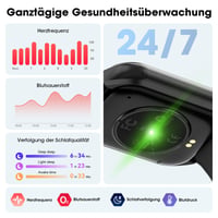 Inteligentné hodinky Joautrial pre mužov a ženy, 1,85-palcový HD displej, funkcia telefonovania, 100+ športových režimov, krokomer, monitor srdcového tepu, monitor spánku, vodotesnosť IP68 4