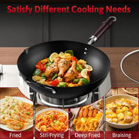 Jobin Wok Serpenyő Fedővel 32cm Indukciós Gázhoz Elektromos 5