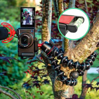 Flexibilný a ľahký statív Joby GorillaPod 3K Kit s guľovou hlavou pre DSLR, CSC a bezzrkadlovky, nosnosť 3 kg, čierny, vyrobený v Taliansku 4