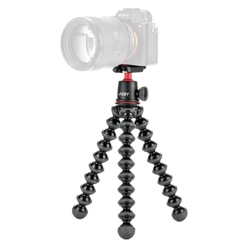 Flexibilný a ľahký statív Joby GorillaPod 3K Kit s guľovou hlavou pre DSLR, CSC a bezzrkadlovky, nosnosť 3 kg, čierny, vyrobený v Taliansku