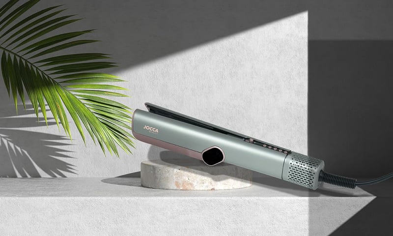 JOCCA 2az1-ben Hajszárító BLDC Motor 1000W Ionos Funkció Digitális Kijelző - Ionica Rose Grey