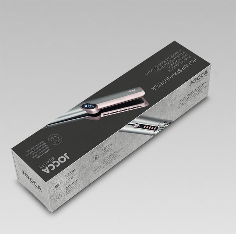 JOCCA 2az1-ben Hajszárító BLDC Motor 1000W Ionos Funkció Digitális Kijelző - Ionica Rose Grey