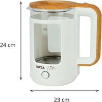 Jocca Nature Line Vízforraló 1,8L Boroszilikát Üveg 1500W Fehér 2