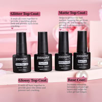 Set de ojă semipermanentă JODSONE cu bază și top coat, 16,5 ml - 30+6 bucăți 7