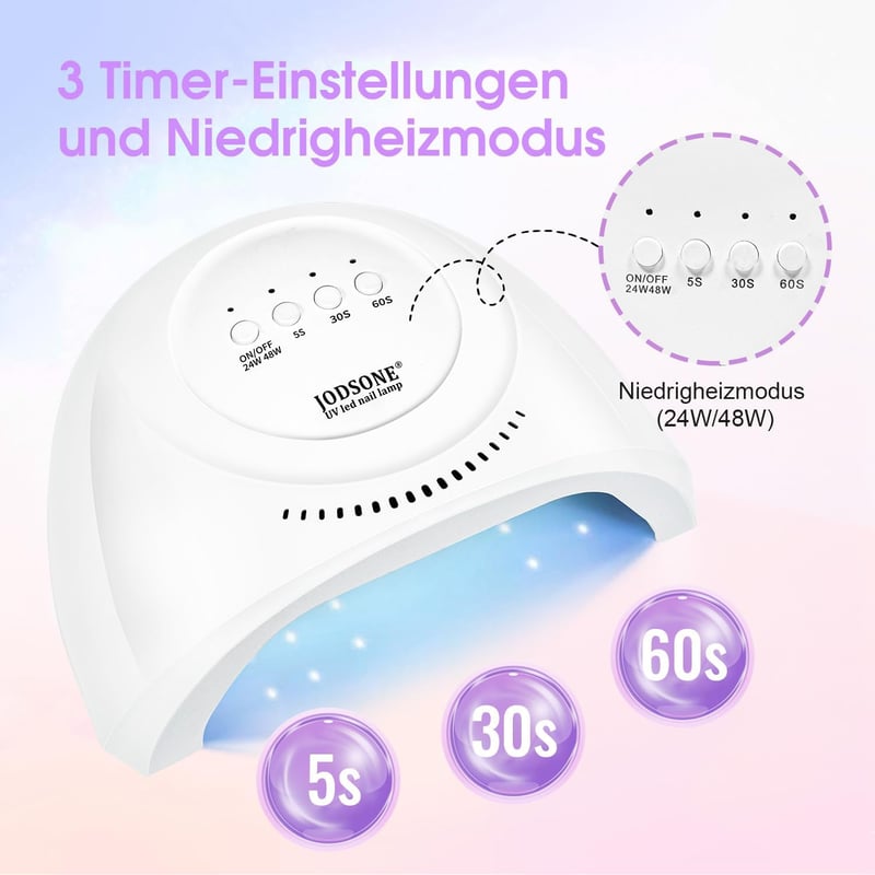 JODSONE UV LED körömlámpa 30 LED-del gél lakk szárításhoz automata szenzorokkal