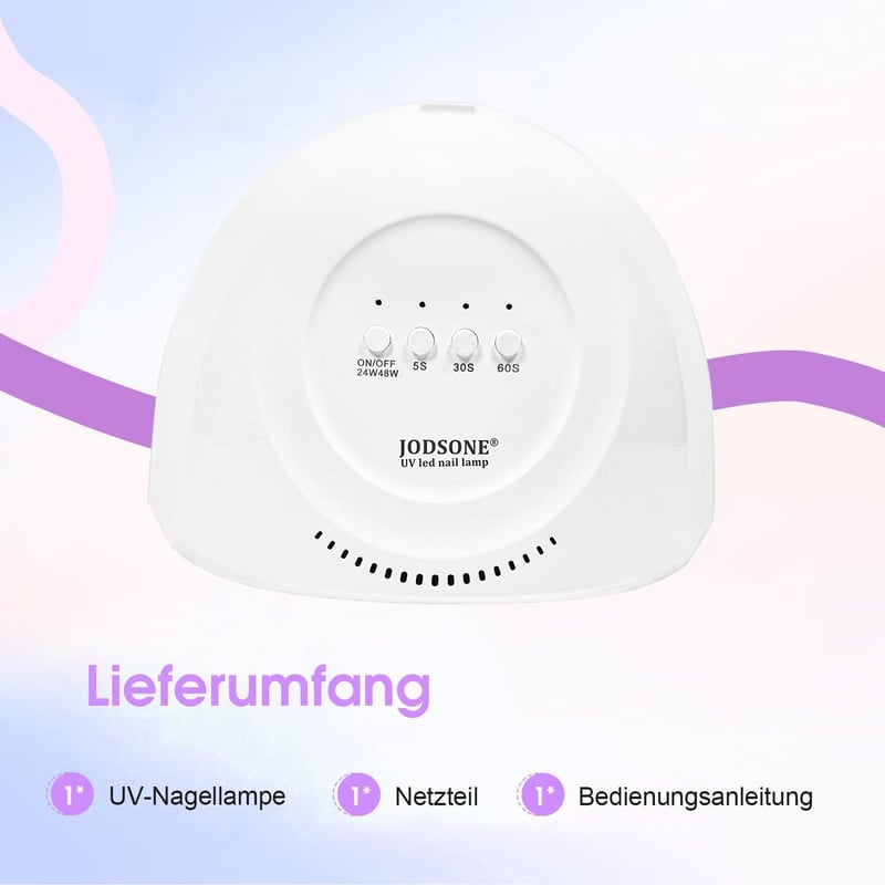JODSONE UV LED körömlámpa 30 LED-del gél lakk szárításhoz automata szenzorokkal