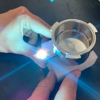 JOEFREX portafilter bez dna 51 mm za Delonghi Dedica EC680 EC685 EC885 - Držač filtera od orahovine i nehrđajućeg čelika - Dodatak za kavu 7