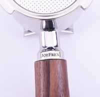JOEFREX portafilter bez dna 51 mm za Delonghi Dedica EC680 EC685 EC885 - Držač filtera od orahovine i nehrđajućeg čelika - Dodatak za kavu 4