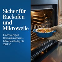 Joeji's Kitchen 4 darabos mini kerámia sütőedény készlet, fehér ovális ramekin füllel 6