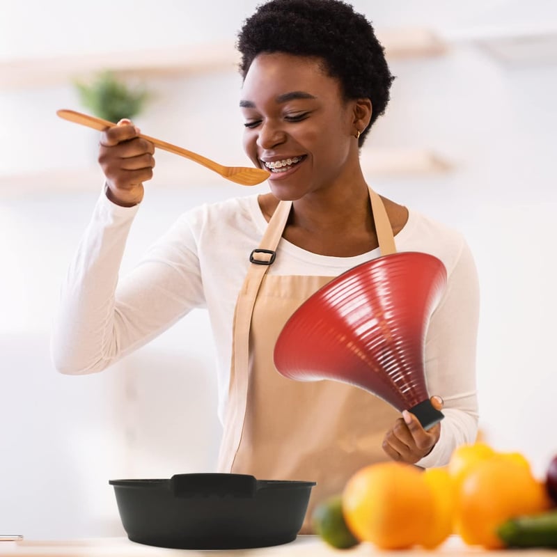 Joeji's Kitchen Marokkói Tagine Edény 28 cm - Tapadásmentes Alumínium Főzőedény Fedővel, 4,5L, Indukciós Tűzhelyre, Mosogatógépben Mosható