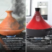 Joeji's Kitchen Marokkói Tagine Edény 28 cm - Tapadásmentes Alumínium Főzőedény Fedővel, 4,5L, Indukciós Tűzhelyre, Mosogatógépben Mosható 4