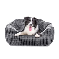 JOEJOY ortopedski krevet za pse i mačke s uklonjivom navlakom, periv, 76x61x23 cm – siva 1