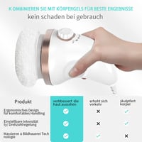 JOERRES Elektromos Cellulit Masszírozó 3 Mosható Fejjel Lábra Karra Hasra 5