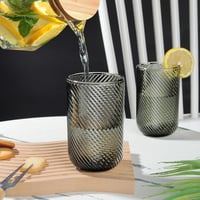 Joeyan vintage bordázott ivópohár készlet - többszínű - 410 ml, 4 db 5