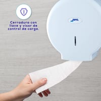 Jofel Smart AE57000 Ipari WC-papír adagoló, fehér, 300 m, 220 mm átmérő, 45 mm mandrel, ABS ház, nyilvános mosdókhoz 4