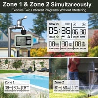 johgee Digitális Öntözőtimer LCD Kijelzővel, 2 Független Csatorna, Automata Öntözésvezérlés 5