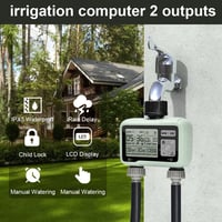johgee Digitális Öntözőtimer LCD Kijelzővel, 2 Független Csatorna, Automata Öntözésvezérlés 3