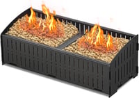 johgee Pellet Kosár 48x20x17,5 cm, 5 kg Tüzelőanyag Kosár Kandallóhoz és Kályhához 1