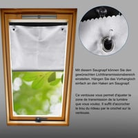 Johgee tetőablak roló VELUX GGU GGL GPU GPL GHU GHL GTU GTL GXU GXL 76x93cm ezüst - P06, 406 - 76 x 93 cm 4