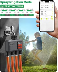 johgee WLAN öntözésvezérlő, 4 kimenet, 300 m RF, Alexa és Smart Life kompatibilis 6