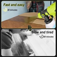 JOJOCY Akkus Festékszóró Ryobi 18V Akkuhoz, 1000ml Tartály, 4 Fúvóka, 3 Spray Minta 9