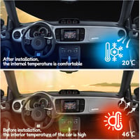 JOJOCY Vízálló Autótakaró Fiat 500 2007-2024 Légáteresztő Garázstakaró 6