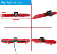 jojono HD Tolatókamera Féklámpa Funkcióval - Állítható Látószögű, Toyota Proace, Citroen Berlingo, Opel Combo, Peugeot Partner Kompatibilis 4