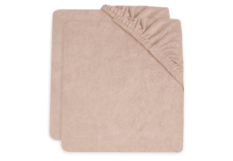 Jollein Wild Rose navlaka za podlogu za prematanje 2 kom - 50x70 cm - Frotir - Starinska ružičasta