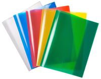 Obaly na zošity JOLLY 5 ks - Priehľadné, Červené, Zelené, Žlté, Modré - Formát Quart, Extra pevný polypropylén, Ultrazvukom zvárané chlopne na zasunutie 1