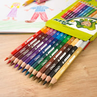 Set creioane colorate JOLLY Superstick Crazy – 12 bucăți, 24 de culori, mină extra groasă, rezistente la rupere, sigure pentru copii, non-toxice, în cutie de carton 4