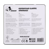 Farebné ceruzky JOLLY Supersticks, detské, odolné proti zlomeniu, 24 ks – vyrobené v Rakúsku, netoxické, Classic 3