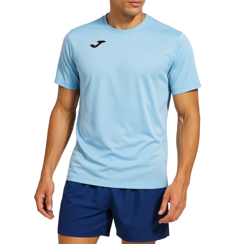 Pánske športové tričko Joma Combi, ľahké a priedušné, na beh a tréning, nebesky modré, veľkosti 6XS-3XL