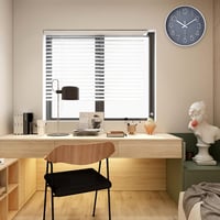jomparis 20 cm Modern Kvarcóra Néma Falióra Szürke Analóg Dekoráció Nappali Gyerekszoba Konyha Iroda - 20 Cm, Grey 3