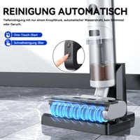 Aspirator și mop fără fir JONR ED12 pentru suprafețe umede și uscate, 3,6 kg, autocurățare, pentru podele dure și păr de animale – Doar unitatea principală, utilizat 6