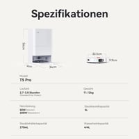 JONR T5 Pro Robotporszívó Felmosó Funkcióval, 8000Pa, Kihúzható Felmosóval, Automatikus Felmosómosással és Forró Levegős Szárítással, Fehér 8