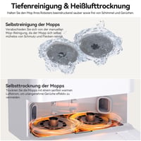 JONR T5 Pro Robotporszívó Felmosó Funkcióval, 8000Pa, Kihúzható Felmosóval, Automatikus Felmosómosással és Forró Levegős Szárítással, Fehér 7