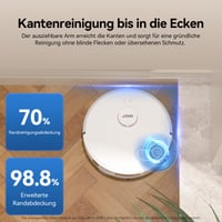 JONR T5 Pro Robotporszívó Felmosó Funkcióval, 8000Pa, Kihúzható Felmosóval, Automatikus Felmosómosással és Forró Levegős Szárítással, Fehér 2