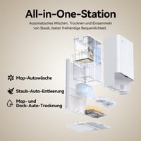 JONR T5 Pro Robotporszívó Felmosó Funkcióval, 8000Pa, Kihúzható Felmosóval, Automatikus Felmosómosással és Forró Levegős Szárítással, Fehér 5